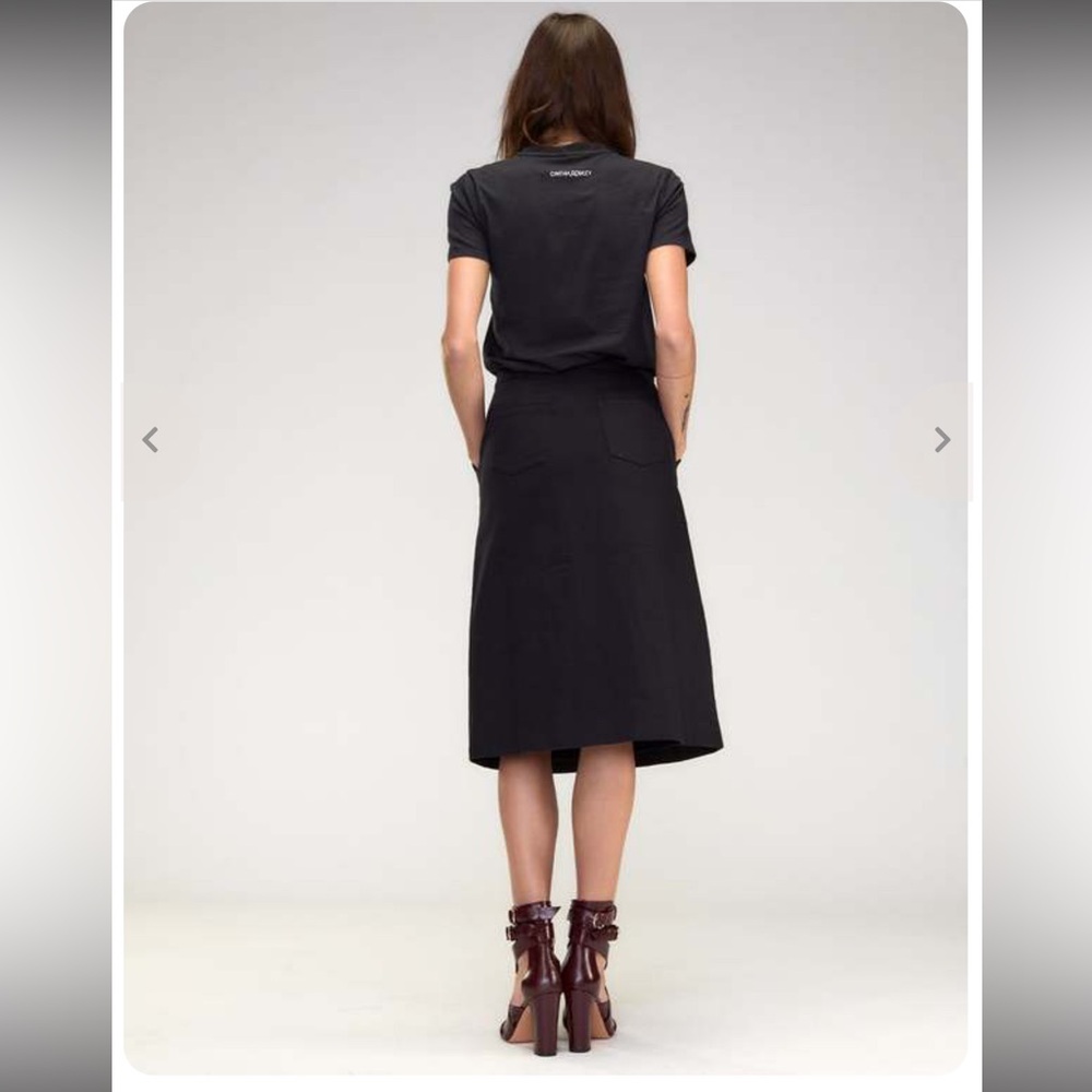 Cynthia Rowley Black Pencil Skirt with Gold Accents Brand NEW WITH TAGS - Picture 2 of 9